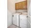 Laundry room with washer, dryer, and cabinets at 235 Cooper River Dr, Mount Pleasant, SC 29464