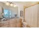Bathroom with granite countertop and shower/tub combo at 235 Cooper River Dr, Mount Pleasant, SC 29464