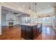 Open concept kitchen with large island and farm sink at 1999 N Creek Dr, Mount Pleasant, SC 29466