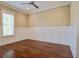 Bright office with hardwood floors and wainscoting at 1999 N Creek Dr, Mount Pleasant, SC 29466