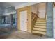 Basement access via wooden stairs at 1999 N Creek Dr, Mount Pleasant, SC 29466