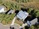 Aerial view of a house situated on a corner lot near a marsh at 1999 N Creek Dr, Mount Pleasant, SC 29466