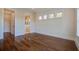 Hardwood floors and neutral walls in this comfortable bedroom at 1999 N Creek Dr, Mount Pleasant, SC 29466