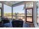 Relaxing screened porch with seating and marsh access at 1999 N Creek Dr, Mount Pleasant, SC 29466