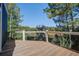 Deck with cable railing and tranquil marsh views at 1999 N Creek Dr, Mount Pleasant, SC 29466