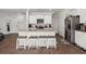 Modern kitchen with granite countertops and island with seating at 728 Ladywood Dr, Summerville, SC 29486