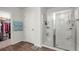 Bathroom with walk-in shower and adjacent closet at 728 Ladywood Dr, Summerville, SC 29486