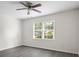Bright bedroom featuring hardwood floors and ceiling fan at 2150 Spoleto Ln # H7, North Charleston, SC 29406