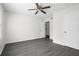 Spacious bedroom with double door closet and ceiling fan at 2150 Spoleto Ln # H7, North Charleston, SC 29406