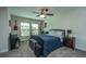 Bedroom with double bed, musical instruments, and window at 551 Rosings Dr, Summerville, SC 29486
