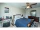 Bedroom with double bed, musical instruments, and window at 551 Rosings Dr, Summerville, SC 29486