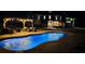 Illuminated pool at night near gazebo at 102 Flud St, Summerville, SC 29483
