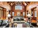 Game room with pool table, vaulted wood ceiling, and built-in shelving at 4239 Tom Point Rd, Hollywood, SC 29449