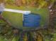 Bird's-eye view of a home nestled in a wooded lot at 112 Canewood Ln, Ridgeville, SC 29472