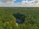 House nestled in a large wooded area at 112 Canewood Ln, Ridgeville, SC 29472