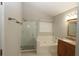Bathroom with shower, bathtub, and updated vanity at 110 Smithfield Ave, Summerville, SC 29485