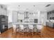 Spacious kitchen with large island, gray cabinets, and stainless steel appliances at 2312 Bucktail Ct, Mount Pleasant, SC 29466