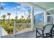 Porch with white railing and gray floor overlooking marsh at 2312 Bucktail Ct, Mount Pleasant, SC 29466