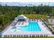 Community pool with a spacious deck and plenty of lounge chairs at 212 West Bradford Pointe Dr, Summerville, SC 29486