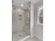 Large walk-in shower with glass enclosure and built-in bench at 1054 Old Cypress, Hanahan, SC 29410