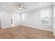 Main bedroom with hardwood floors and ensuite bathroom access at 364 Wappoo Trace Ln, Summerville, SC 29486