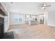 Open concept kitchen with island and stainless steel appliances at 364 Wappoo Trace Ln, Summerville, SC 29486