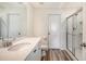 Clean bathroom with single sink vanity, toilet, and shower at 487 Pender Woods Dr, Summerville, SC 29486