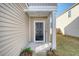 Exterior view of a home's front door with a welcome sign at 487 Pender Woods Dr, Summerville, SC 29486