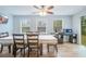 Dining room with wood floors and backyard access at 2503 S Hwy 17A, Summerville, SC 29483
