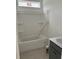 Clean bathroom with a tub, shower, and gray vanity at 127 Ashley Cove Way, Summerville, SC 29483