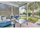 Relaxing patio with comfortable seating, a coffee table, and a view of the backyard at 318 Simmons Ave, Summerville, SC 29483