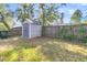 Small storage shed in the backyard at 318 Simmons Ave, Summerville, SC 29483