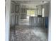 Unfinished kitchen area with drywall and flooring at 5039 Manor Rd Rd, Hollywood, SC 29449