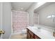 Charming bathroom with shower/tub combo and updated vanity at 417 Crystal Oaks Ln, Moncks Corner, SC 29461
