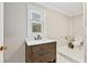 Modern bathroom with a floating vanity and a toilet at 103 Pandora Dr, Goose Creek, SC 29445