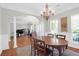 Spacious dining room with hardwood floors and chandelier at 794 Hunt Club Run, Charleston, SC 29414