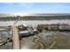 Aerial view of property near the waterway at 1008 Mariners Cay Dr, Folly Beach, SC 29439