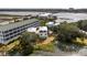 Aerial view of waterfront property near marsh at 1008 Mariners Cay Dr, Folly Beach, SC 29439