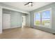 Bedroom with water views and ceiling fan at 1008 Mariners Cay Dr, Folly Beach, SC 29439