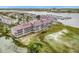 Aerial view of waterfront property with marina and community at 93 Mariners Cay Drive, Folly Beach, SC 29439