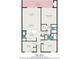 Floor plan showing a 1142 sq ft condo with 2 bedrooms and 2 baths at 93 Mariners Cay Drive, Folly Beach, SC 29439
