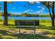 Serene lake view from a park bench at 141 Kersey Ter, Goose Creek, SC 29445