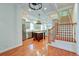 Modern kitchen with gray cabinets, granite countertops, and an island at 106 Aviary Ct, Summerville, SC 29483