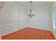 Formal dining room with hardwood floors and chandelier at 106 Aviary Ct, Summerville, SC 29483