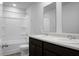 Bathroom boasts double sinks and a shower/tub combo at 171 Rosefield Ct, Summerville, SC 29485