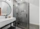 Bathroom with a large walk-in shower and floating vanity at 4028 Gnarled Oaks Ln, Johns Island, SC 29455