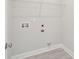 Laundry closet with shelving and hookups for washer and dryer at 341 Chapman Cir, Goose Creek, SC 29445