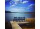 Relaxing lakefront dock with four rocking chairs, perfect for enjoying peaceful lake views at 337 Hillman Trail Dr, Moncks Corner, SC 29461