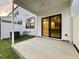 Covered patio with ceiling fan and sliding glass door access to the interior at 345 Bremerton Dr, Goose Creek, SC 29445