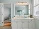 Bathroom with vanity and view into bedroom at 1665 A Marsh Harbor Ln, Mount Pleasant, SC 29464